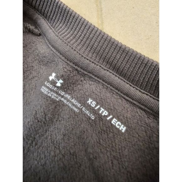 Under Armour Men's Rival Fleece Sweatshirt 1357096 Size XS Gray - Picture 4 of 10